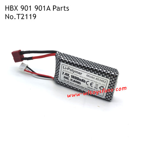 HBX 901 901A Parts 7.4V 1600mAh Battery T2119