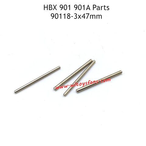 HBX 901 901A RC Car Parts 3x47MM Front Rear Lower Suspension Arm Inside Hinge Pins 90118