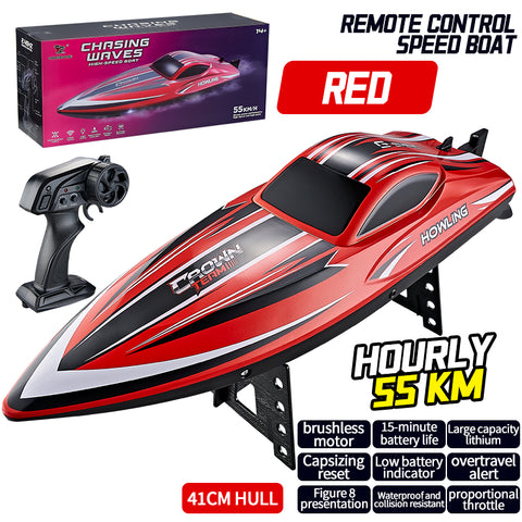 HONGXUNJIE HJ818 Pro Brushless Boat RC Sailing Boat Gifts for Boys and Girls