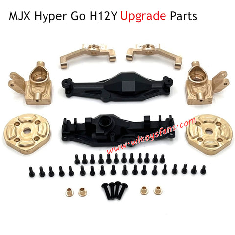MJX Hyper Go H12Y Remote Control Upgrade Parts Front Axle Housing and Brass Front Cups