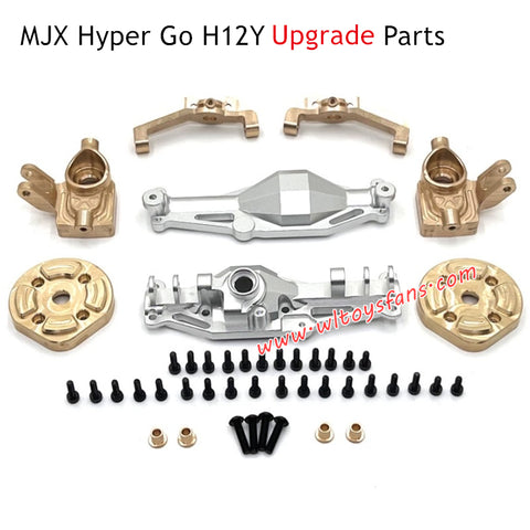 MJX Hyper Go H12Y Remote Control Upgrade Parts Front Axle Housing and Brass Front Cups