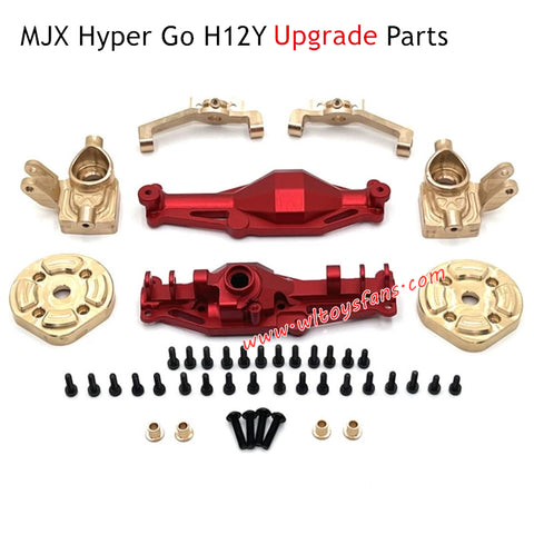 MJX Hyper Go H12Y Remote Control Upgrade Parts Front Axle Housing and Brass Front Cups