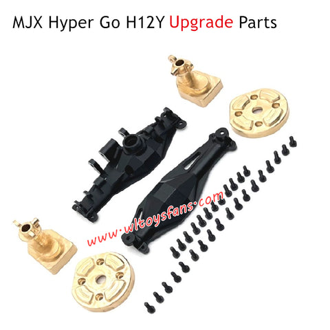 MJX Hyper Go H12Y Remote Control Upgrade Parts Rear Axle Housing and Brass Rear Cups