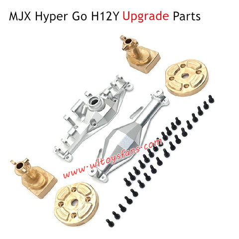 MJX Hyper Go H12Y Remote Control Upgrade Parts Rear Axle Housing and Brass Rear Cups