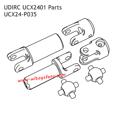 UDIRC UCX2401 Parts Center Driveshaft UCX24-P035