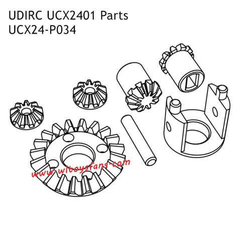UDIRC UCX2401 Parts Differential Assembly UCX24-P034