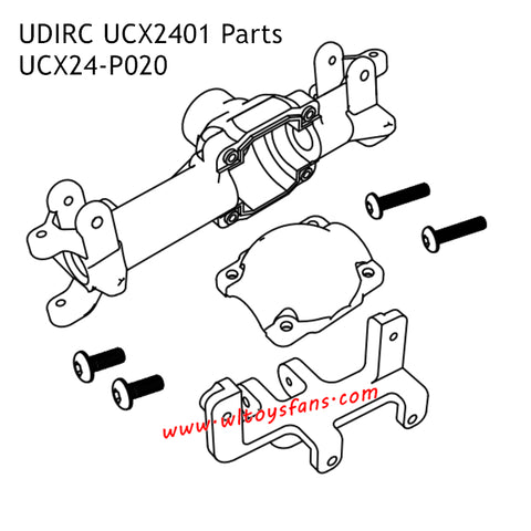 UDIRC UCX2401 Parts Front Axle UCX24-P020