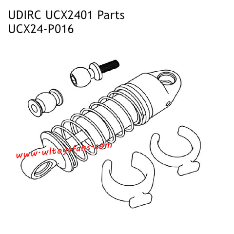 UDIRC UCX2401 Parts Shock Absorber UCX24-P016