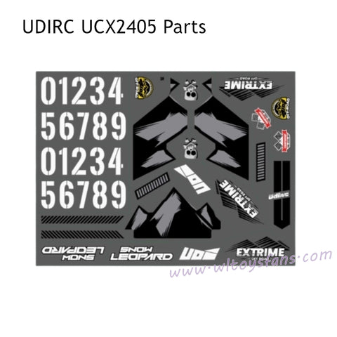 UDIRC UCX2405 RC Car Parts External Car Sticker