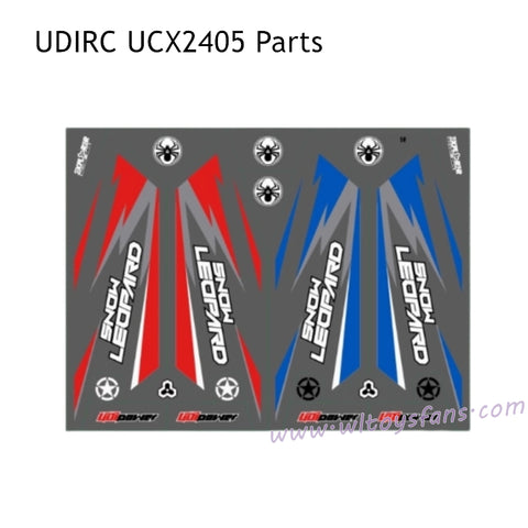 UDIRC UCX2405 RC Car Parts External Car Sticker