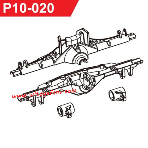 UDIRC UD1002 1002se RC Car Parts Rear Axle Housing P10-020