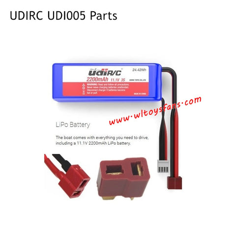 UDIRC UDI005 RC Boat Parts 11.1V 2200mah Battery with T-Plug