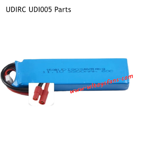 UDIRC UDI005 RC Boat Parts 11.1V 3300mAh Battery with Banana Plug