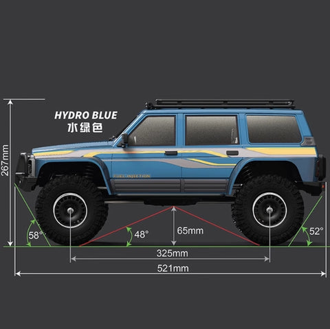 YK4107 1/10 2.4G 4WD Electronic RC Car Rock RC Crawler