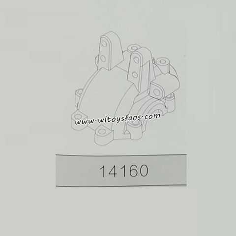 MJX Hyper Go 14211 RC Car Parts Front Upper Gearbox Cover 14160