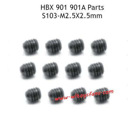 HBX 901 901A RC Car Parts 2.5X2.5mm Set Screw S103