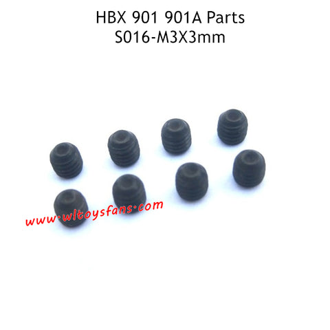 HBX 901 901A RC Car Parts M3X3mm Set Screws S016