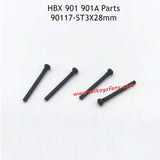 HBX 901 901A RC Car Parts ST3X28MM Front and Rear Upper Suspension Arm Hinge Pins 90117