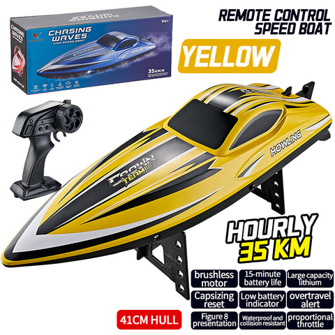 HXJ HJ818 2.4G 4WD Electric Remote Control Boat High Speed Boat for Children