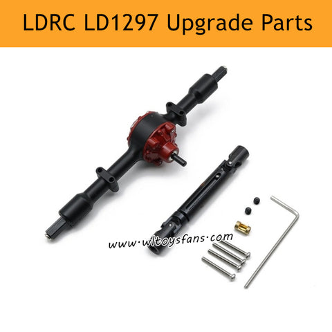 LDRC LD1297 RC Car Upgrade Parts Metal Rear Axle and Drive Shaft Black
