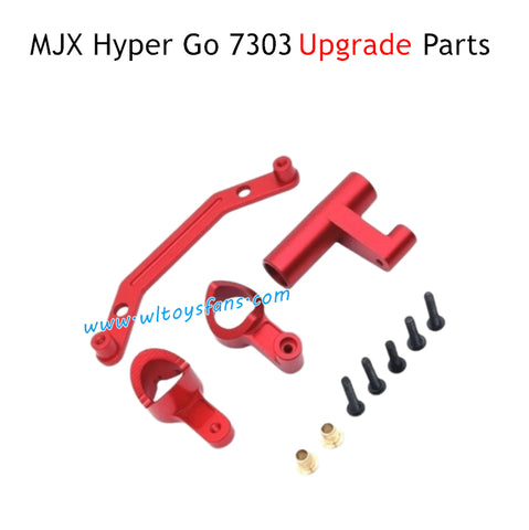 MJX Hyper Go 7303 Upgrade Parts Front Steering Assembly Red P73432 P73433 P73435
