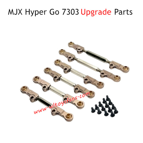 MJX Hyper Go 7303 Upgrade Parts Metal Adjustable Tie Rods Champagne Gold P73200 P73240