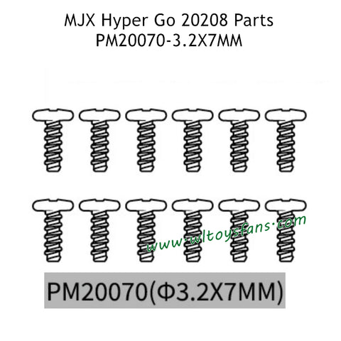 MJX Hyper Go 20208 Parts 3.2X7MM Screws PM20070