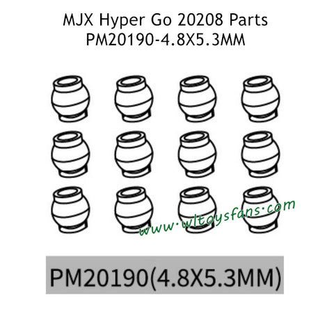 MJX Hyper Go 20208 Parts 4.8x5.3mm Pivot Balls PM20190