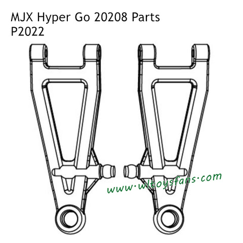 MJX Hyper Go 20208 Parts Front Lower Arms P2022