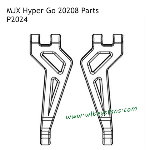 MJX Hyper Go 20208 Parts Rear Upper Arms P2024