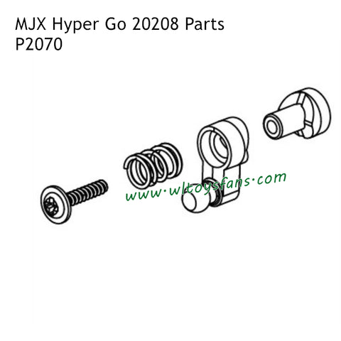 MJX Hyper Go 20208 Parts Servo Aaver Assembly P2070