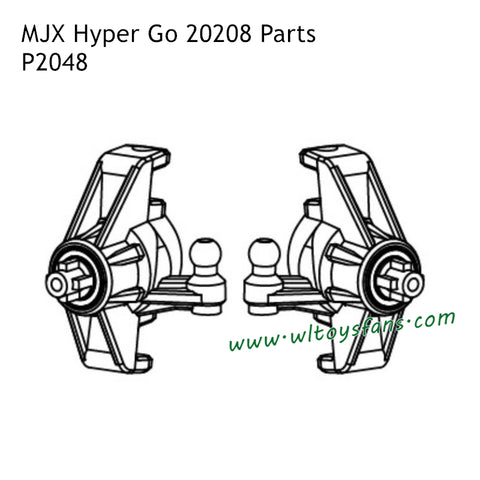 MJX Hyper Go 20208 Parts Steering Block Assembly P2048