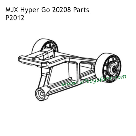 MJX Hyper Go 20208 RC Car Parts Wheelie Bar Assembly P2012