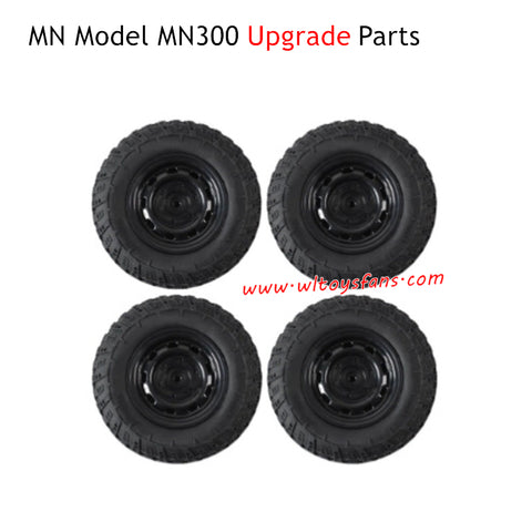 MN Model MN300 RC Car Upgrade Parts Wheel Black