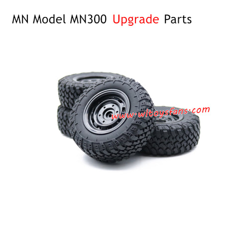MN Model MN300 RC Car Upgrade Parts Wheel with Plastic Hubs