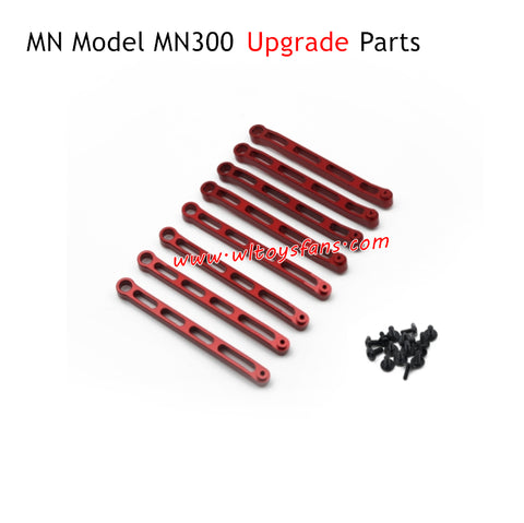 MN Model MN300 Upgrade Parts Metal Tie Rod Red