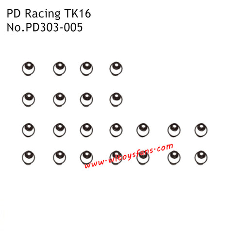 PD Racing TK16 RC Car Parts Pivot Ball PD303-005