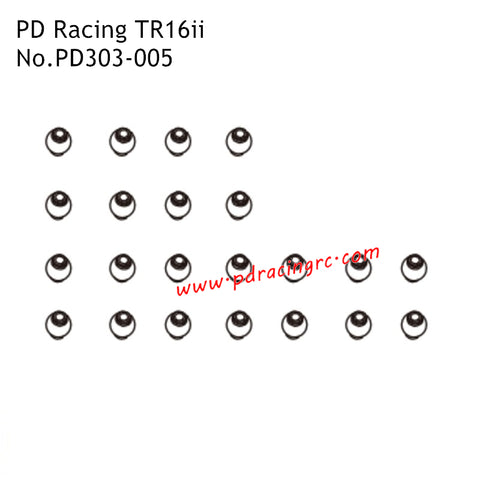 PD Racing TR16ii RC Car Parts Pivot Ball PD303-005