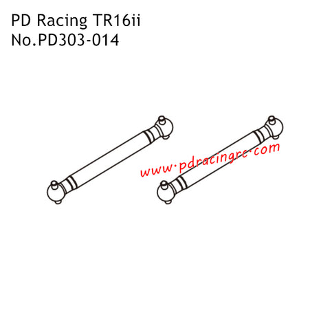 PD Racing TR16ii RC Car Parts Rear Transverse Shafts PD303-014