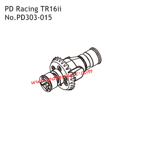 Differential Gear Box PD303-015 Accessories for PD Racing TR16ii RC Truck