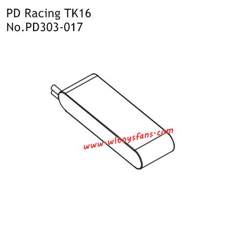 7.4V 1800MAH Battery PD303-017 Parts for PD Racing TK16 High Speed RC Car