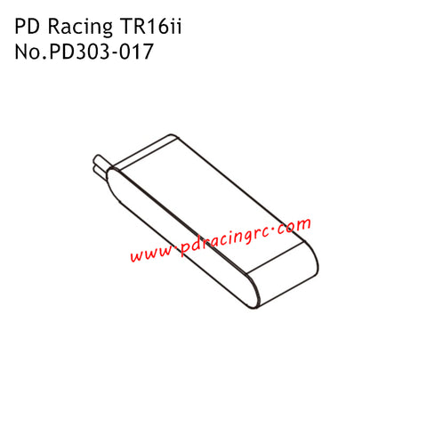 7.4V 1800MAH Battery PD303-017 Accessories for PD Racing TR16ii RC Truck