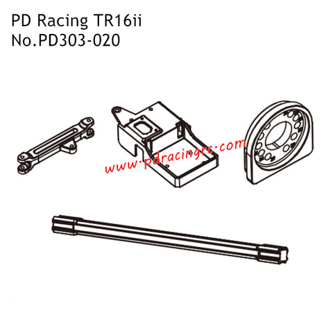 Motor Kit PD303-020 Accessories for PD Racing TR16ii RC Truck