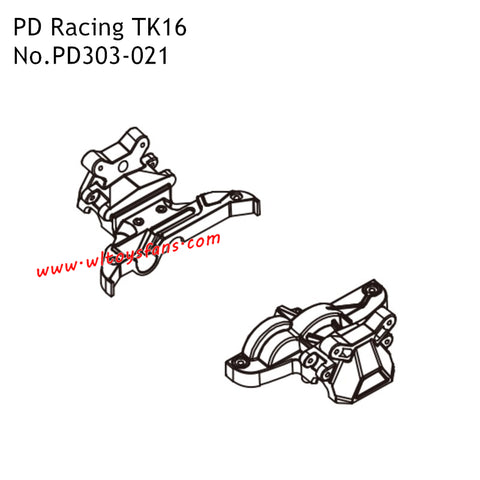 Front Rear Tower PD303-021 Parts for PD Racing TK16 RC Car