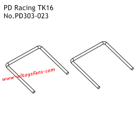 Front Rear Arm Pin PD303-023 Parts for PD Racing TK16 RC Car