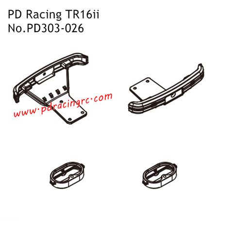Bumper Loop and Bumper PD303-026 Accessories for PD Racing TR16ii RC Truck