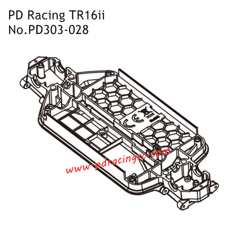 Chassis PD303-028 Accessories for PD Racing TR16ii RC Truck