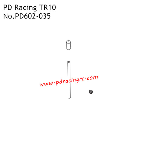 PD Racing TR10 RC Car Parts Antenna Tube Unit PD602-035