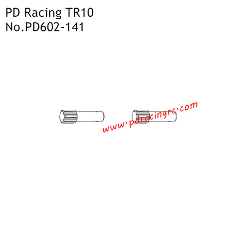 PD Racing TR10 Parts Differential Cups PD602-141
