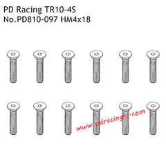 PD Racing TR10, PD Racing TR10-4S Parts